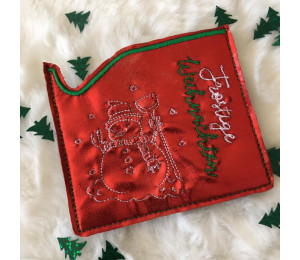 Stickserie ITH - 8 Hüllen quadratisch Weihnachten Line Art inkl. Blanko